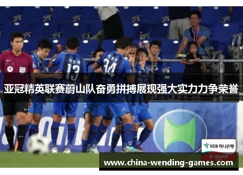 亚冠精英联赛蔚山队奋勇拼搏展现强大实力力争荣誉